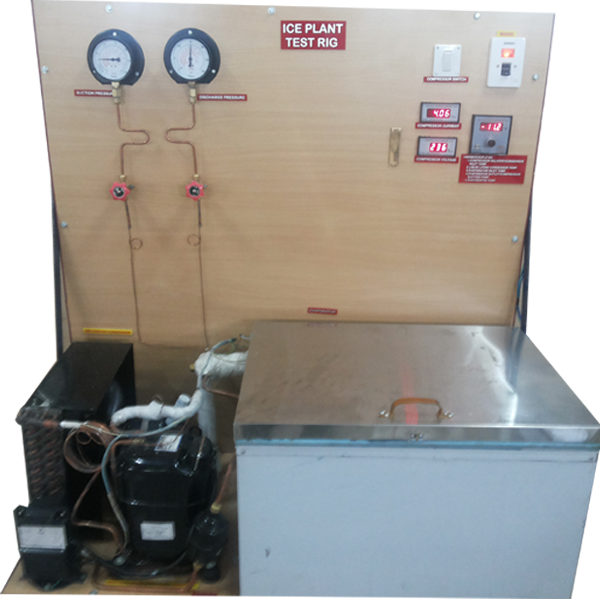 REFRIGERATION AND AIRCONDITIONING LABORATORY, ice plant test rig   